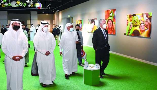 Dignitaries touring the exhibition after the opening. PICTURES: Thajudheen.