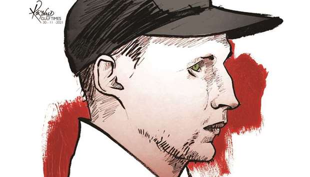 England captain Joe Root (Illustration by Reynold/Gulf Times)