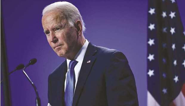 (File photo) US President Joe Biden