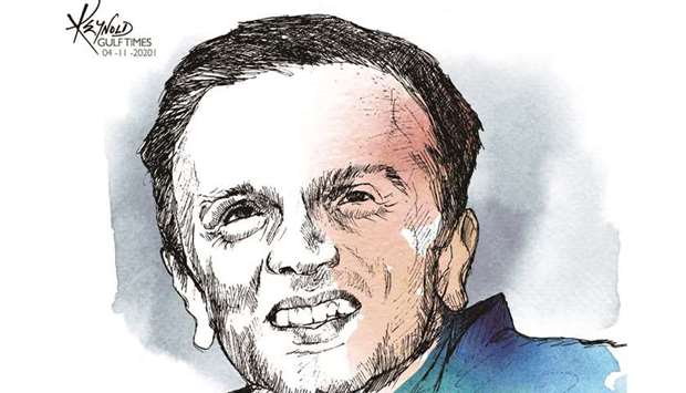 Rahul Dravid  (Illustration by Reynold/Gulf Times)