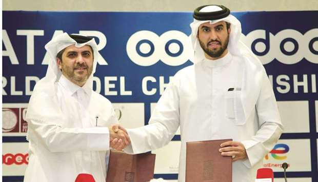 A partnership signing ceremony between QTSBF and Ooredoo took place yesterday, and in attendance were QTSBF Secretary General Tariq Zainal and Executive Director Business Ooredoo Qatar Thani al- Malki.