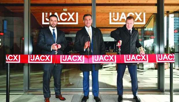 Officials at the opening ceremony of The JACX project