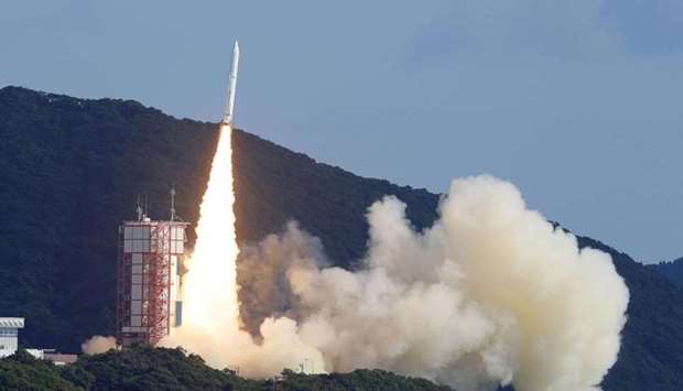 The Epsilon-5 rocket lifted off from Uchinoura Space Center in the southwestern prefecture of Kagoshima at around, the Japan Aerospace Exploration Agency (JAXA) said.