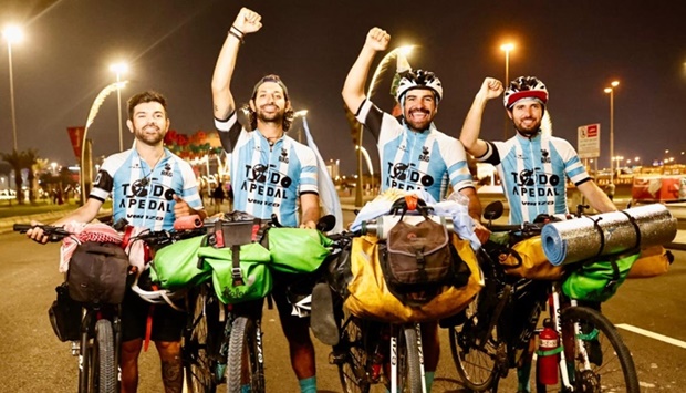 An author, teacher, travel agent and content producer from Argentina have completed the journey of a lifetime after cycling from South Africa to Qatar to attend this yearu2019s FIFA World Cup.