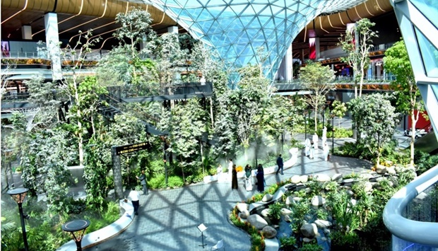 Newly expanded three-level HIA terminal has added 125,000 square meters to the world-scale airport with five new contact gates, 22 bus gates and improved access and services on 12 existing remote aircraft stands.  Pictures: Thajudheen