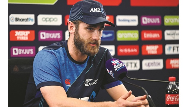 New Zealandu2019s captain Kane Williamson speaks at a press conference ahead of todayu2019s ICC Twenty20 World Cup 2022 semi-final against Pakistan at Sydney Cricket Ground (SCG) on Wednesday. (AFP) 
