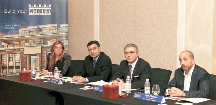  Empire Communities executives detailing their real estate development plans.