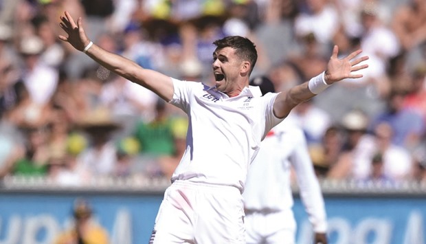 Jimmy Anderson missed the first Test against South Africa, which England won by 241 runs, due to a calf strain. (AFP)