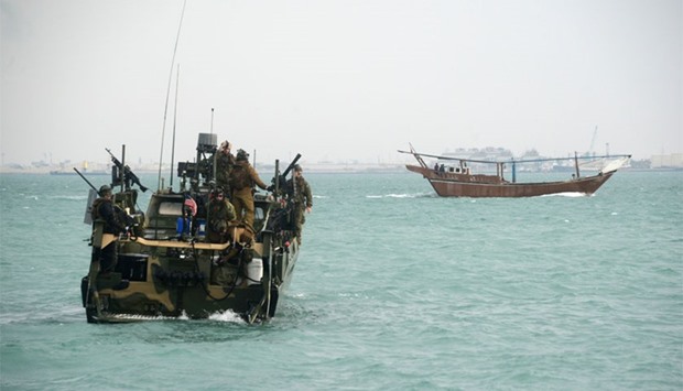 This US Navy photo released January 12, 2016, shows the type of riverine command boat apprehended by Iran yesterday.
