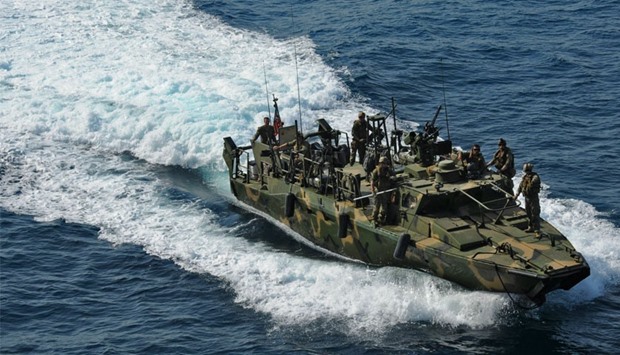 This US Navy photo released January 12, 2016, shows the type of riverine command boat apprehended by Iran.