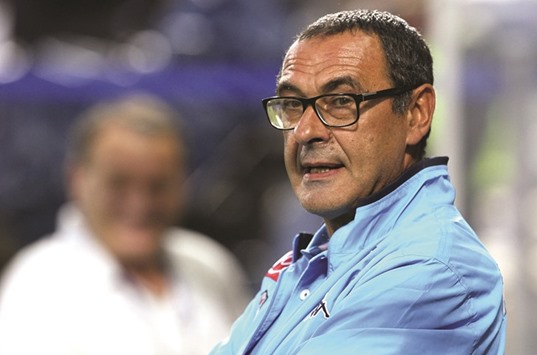Napoli coach Maurizio Sarri.