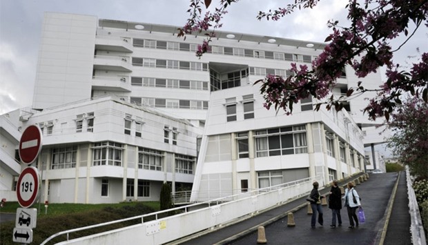 The hospital center (CHU) of Pontchaillou in Rennes. A ,serious accident, during a French trial of a cannabis-based painkiller has left one person brain-dead and five hospitalised in Rennes.