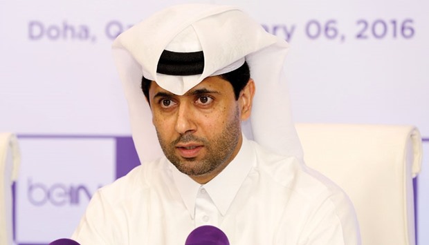 The chairman and CEO beIN Media Group Nasser al-Khelaifi  (File picture)
