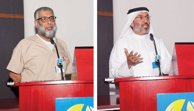 Dr Abdulla al-Naimi, chairman, HGH research committee. Right: Dr Yousuf al-Maslamani, medical director, HGH.