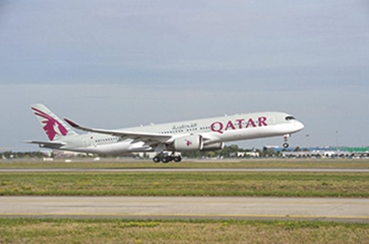 A Qatar Airways Airbus A350. The A350, for which it was the global launch customer, an A380 and Qatar Executiveu2019s Bombardier Global 5000 business jet will be on static display during the airshow.