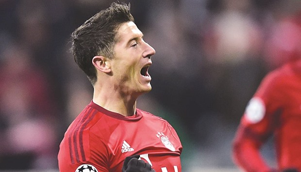 Bayern Munich  striker Robert Lewandowski has scored 16 goals in 15 Budesliga league games this season.