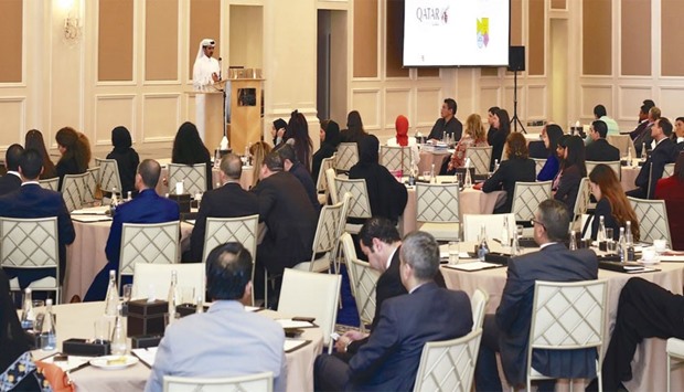 Participants attend the first QTA quarterly framework marketing summit in Doha.