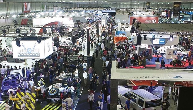 The Qatar Motor Show last year attracted a large number of people.