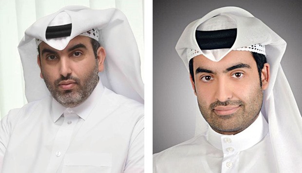 QTAu2019s exhibitions head Hamad al-Abdan. Right: Elan Group CEO Jaber al-Ansari