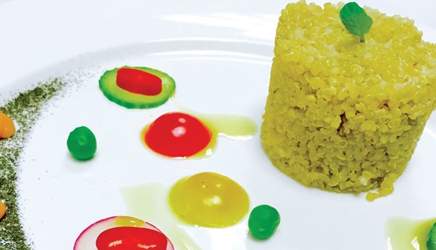 Quinoa with dates and pistachio salad. Photo by Tarun Kapoor