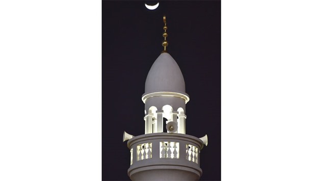 The minaret of Qatar Sports Club Mosque. PICTURE: Noushad Thekkayil