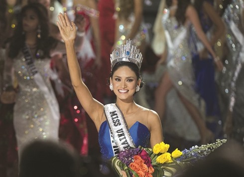 File photo shows Miss Philippines Pia Alonzo Wurtzbach, who was crowned  Miss Universe 2015 at Planet Hollywood Resort & Casino, in Las Vegas.