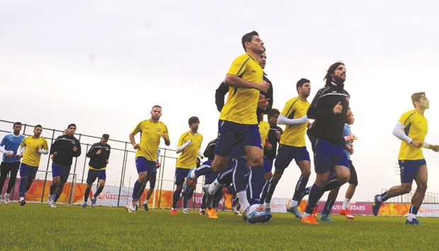 File picture of Iraqi team during training session