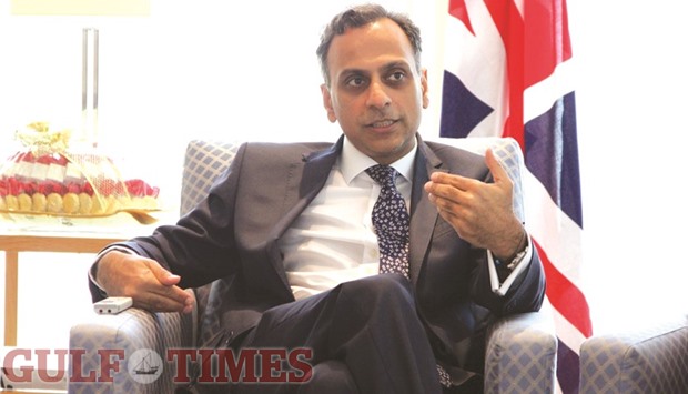 The new UK ambassador to Qatar Ajay Sharma said the defence relationship between Qatar and the UK is very strong.