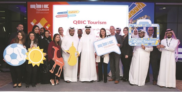 QBIC chairman and QDB CEO Abdulaziz al-Khalifa and QTA chief tourism development officer Hassan al-Ibrahim led the official launching of QBIC Tourism yesterday.