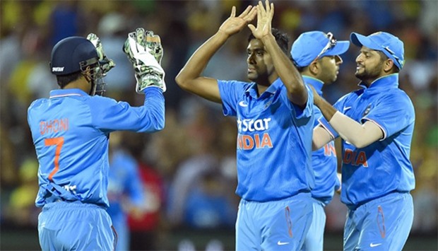 Indian players celebrate