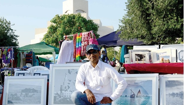 CLICK ON: Kaleem Ahmed at his stall in the MIA Park Bazaar. Photographs by Anand Holla