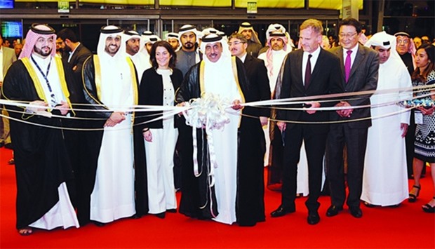 Transport and Communications Minister HE Jassim Saif bin Ahmed al-Sulaiti inaugurating 6th Qatar Mot
