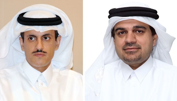 Sheikh Dr Khalid and al-Shaibei: Active support to Qataru2019s economy.