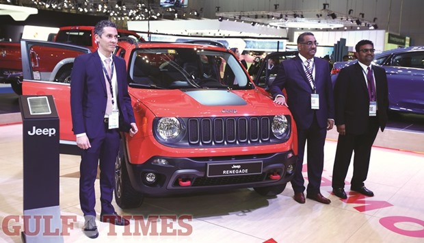 The Jeep Renegade at Qatar Motor Show 2016. PICTURES: Shemeer Rasheed