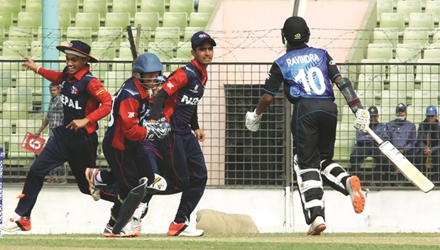 Nepal Under-19s began their World Cup with a thrilling win, routing New Zealand Under-19s by 32 runs in Fatullah. (ICC)