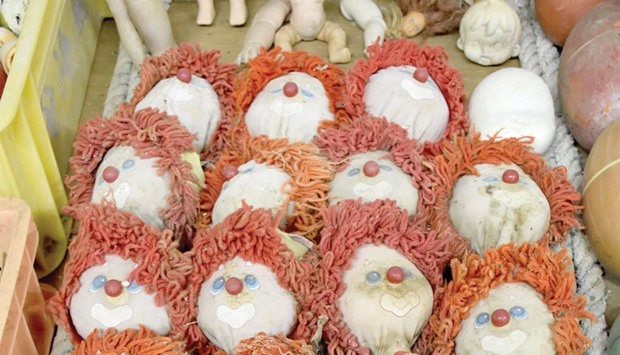 SEA-ING IS BELIEVING: Doll heads on display in John Anderson's museum in Forks, Washington.