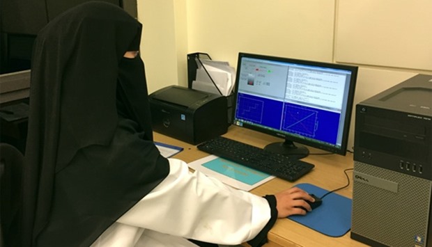 Ruqaiah Nasser engaged in research
