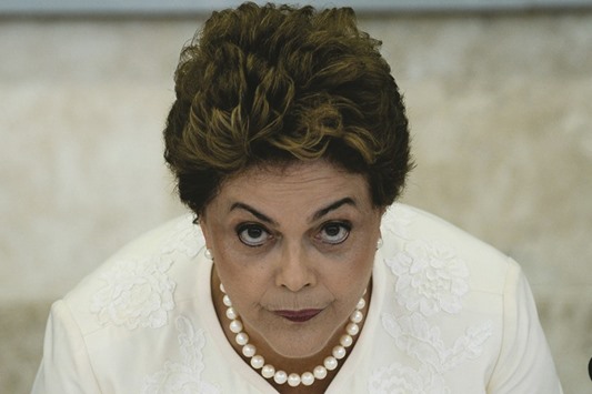 Brazilu2019s President Dilma Rousseff attend the Economic and Social Development Council meeting in Brasilia, Brazil on Thursday.