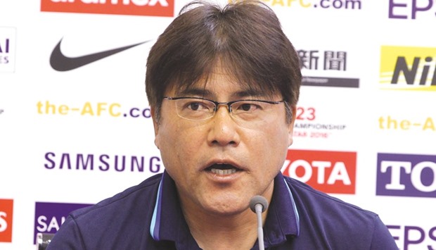 Japan coach Makoto Teguramori.