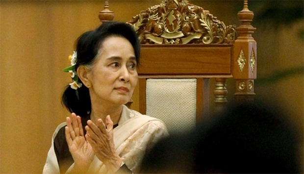 National League for Democracy (NLD) party leader Aung San Suu Kyi