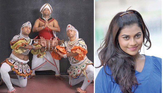 CULTURAL SHOWCASE: Sparrows are a leading dancing academy in Sri Lanka. Right: Actress Sheril Romen Dekker