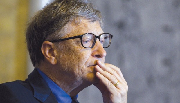 Microsoft co-founder Bill Gates listens during a financial inclusion forum at the US Treasury Department in Washington, DC, in this photo taken on on December 1, 2015. Gates, the worldu2019s richest person since May 2013, fell by $3bn during 2015.