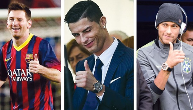 Messi, Ronaldo and Neymar