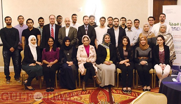 Participants from the Qatar Research Leadership Programme gathering held recently.
