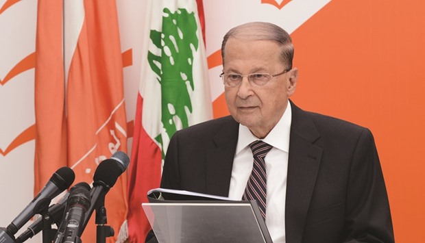 Lebanese President Michel Aoun.