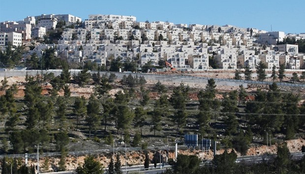Housing units in the Jewish Ramat Shlomo settlement,  east Jerusalem