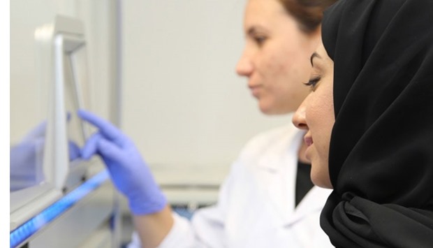 Some researchers working on the genome project