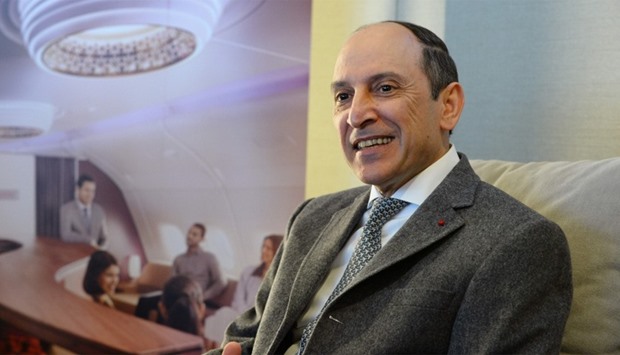 Chief Executive Officer of Qatar Airways, Akbar Al Baker at Paris Roissy airport