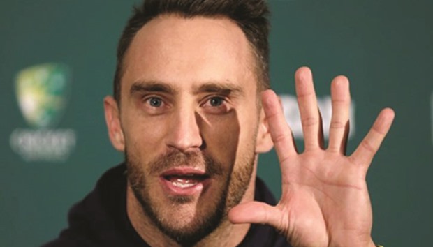 South Africa captain Faf du Plessis