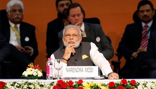 Prime Minister Narendra Modi attends the Vibrant Gujarat investor summit in Gandhinagar earlier this week.